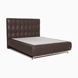 Dark Brown Loft Leather Double Bed from Joop!