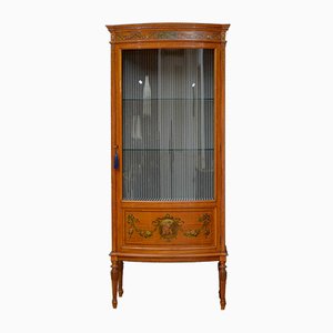 Late Victorian Satinwood Display Cabinet