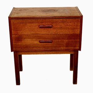 Swedish Teak & Beech Chest of Drawers, 1960s