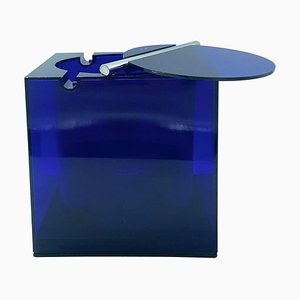 Blue Acrylic Ice Box Bucket by Cini & Nils Studio O.P.I. Milano, Italy, 1974