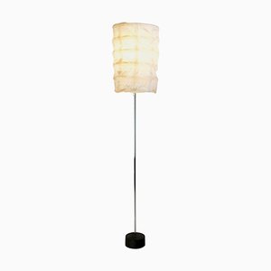 Mid-Century Floor Lamp with Paper Lampshade, Italy