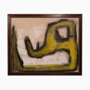 Giorgio Lo Fermo, Yellow Shape, Oil Paint, 2015