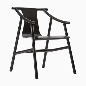 Model 03 01 Black Chair by Vico Magistretti