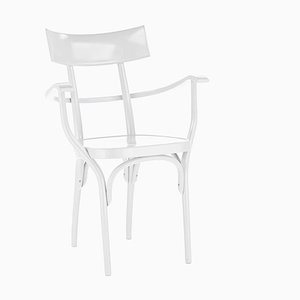 Czech White Chair by Hermann Czech