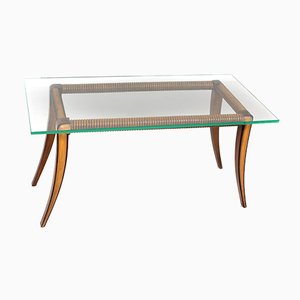 Maple and Wood Coffee Table by Osvaldo Borsani, Italy, 1940s