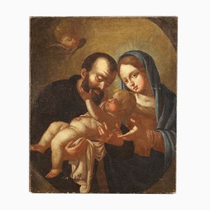 Peinture Antique de Sainte Famille, 18ème Siècle