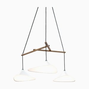 Emily Semi Matte White Pendant by Daniel Becker