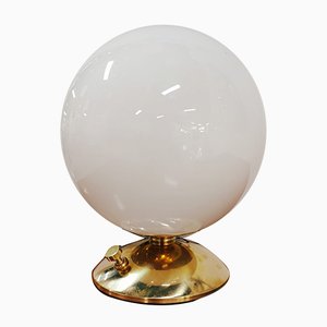 Vintage White Sphere Table Lamp