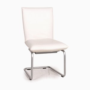 620 Cream Leather Cantilever Chair by Rolf Benz