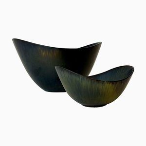 Mid-Century Ceramic Bowls by Rörstrand Axk and Aro Gunnar Nylund, Sweden, Set of 2