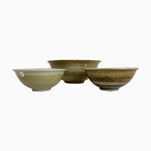 Scandinavian Ceramic Bowls by Carl-harry Stålhane, Sweden, Set of 3