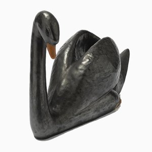 Ceramic Statuette of a Swan from Keramo Kostelec