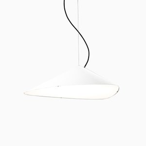 Emily IV White Semi Matte Pendant by Daniel Becker