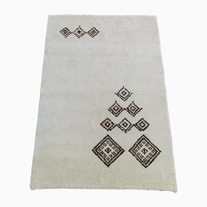 Tapis Vintage en Laine Hand-Knit, Maroc, 1970s