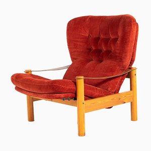 Danish Modern Sculptural Lounge Chair, 1960s
