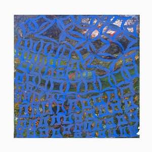 Giorgio Lo Fermo - Blue Reticulum - Oil Paint - 2019