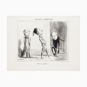 Honoré Daumier - Tenants and Owners - Lithographs - 1854
