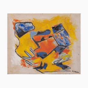 Peinture à l'huile Giorgio Lo Fermo - Orange et Jaune - 2020