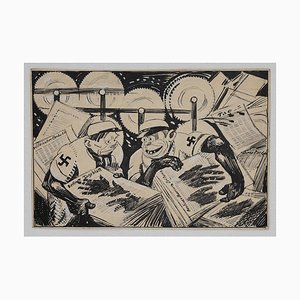 Inchiostro di Gabriele Galantara - Berline Taglebatt - China Ink - Early 1930s