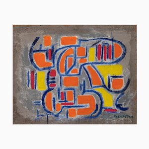 Giorgio Lo Fermo - Orangefarbene Form - Ölfarbe - 2015