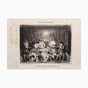 Honoré Daumier - A Pleasure Train - Lithografie - 1852