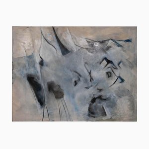 Composición de Giorgio Lo Fermo - gris - pintura al óleo - 2020