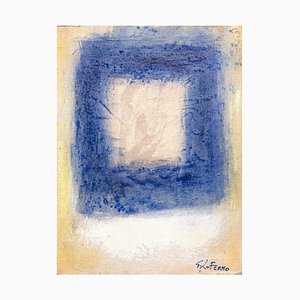 Giorgio Lo Fermo - Blue Square - Original Oil Paint - 2015