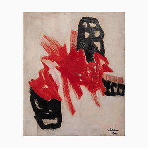 Giorgio Lo Fermo - Red Shape - Peinture à l'Huile Originale - 2013