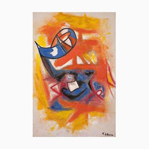 Giorgio Lo Fermo - Composition Abstraite - Peinture à l'Huile Originale - 2020