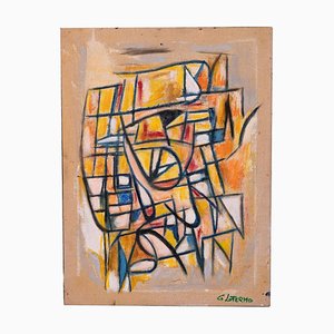 Giorgio Lo Fermo - Composición abstracta - Pintura al óleo original - 2019