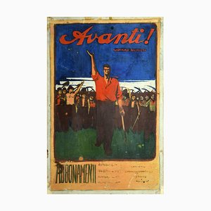 Gabriele Galantara - Forward - Original Mixed Media - Frühes 20. Jahrhundert