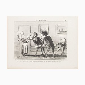 Honoré Daumier - This Proves (...) - Litografía original - 1853