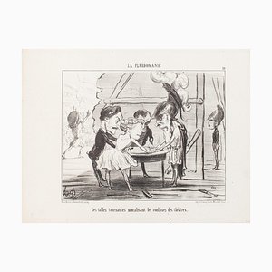 Honoré Daumier - Les Tables Tournantes - Lithografie - 1853