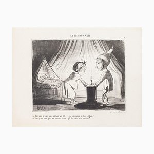 Honoré Daumier - Mon Ami, si nous nous mettions - Litografía - 1853