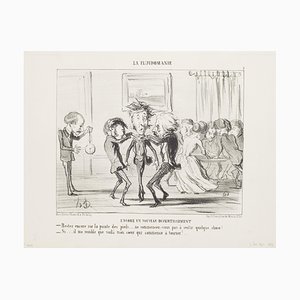 Lithographie Honoré Daumier - Another New Entertainment - Lithographie Originale - 1853