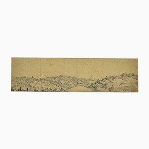 Jan Peter Verdussen - Landscape - Original Bleistiftzeichnung - Mitte 18. Jahrhundert