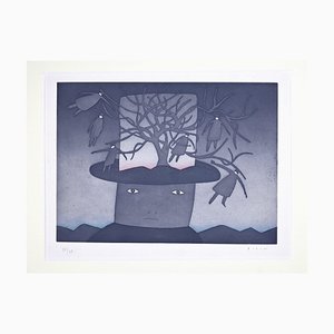 Jean Michel Folon - Dream - Original Etching - 1970