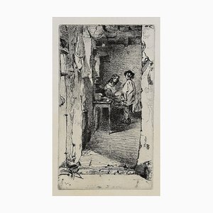 James Abbott Mcneill Whistler - The Rag Gatherers - Etching - 1858
