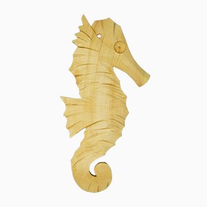 Ferdinand Codognotto - Seahorse - Wooden Sculpture - 2010