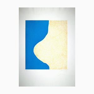 Giuseppe Santomaso - Recess Blue - Aguafuerte - 1970