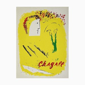 Litografia originale di Cha Chaall - Giallo - Litografia originale di Chagall - 1969