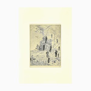 Félix Bracquemond - Les Taupes - Etching - 1854