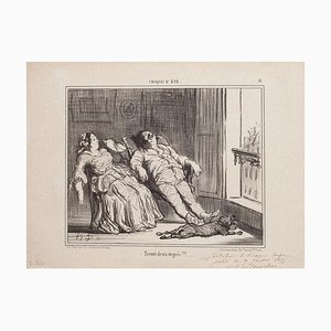 Honoré Daumier, Thirty-Two Degrees, Lithograph , 1857