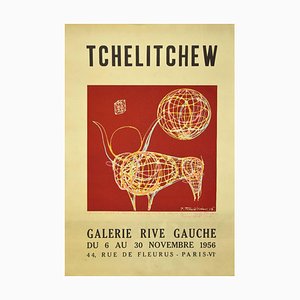 Pavel Tchelitchew, Tchelitchew Ausstellung Galerie Rive Gauche, Vintage Offset und Lithographie, 1956