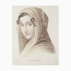 Desconocido, Clotilde, litografía en papel, siglo XIX