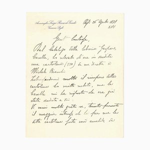 Libero De Libero, Letter by Libero De Libero to Countess Pecci Blunt, Late 1930s