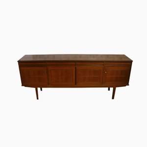 Credenza in teak con ante, Danimarca, anni '70