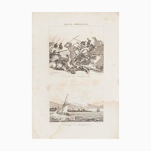 Lithographie Unknown - Battle - Original 19ème Siècle