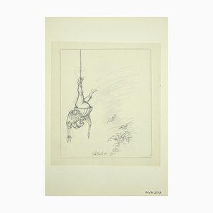 Guía Leo, The Equilibrist, Drawing, 1971