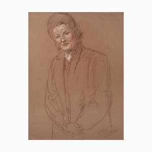 Unknown - Portrait - Original Bleistiftzeichnung - Frühes 20. Jahrhundert